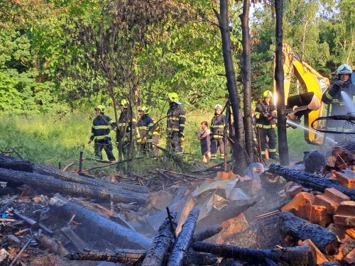 Zásah SDH Chelčice u požáru  v Dlouhé Vsi v sobotu 17.6.2023